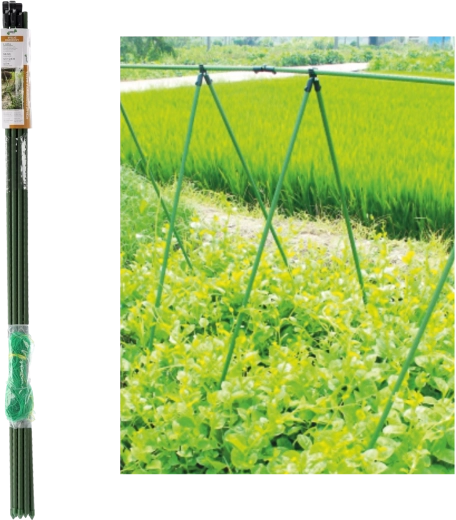 Armazón de jardín con malla para plantas trepadoras 1,5 m, diámetro de varillas 16 mm, verde