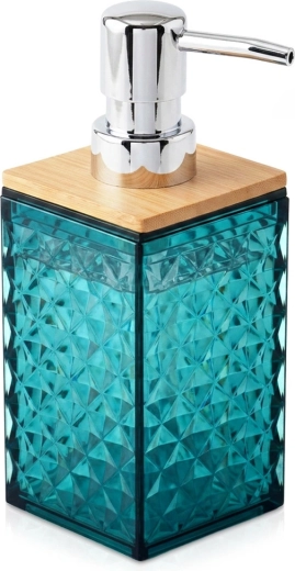 Dispensador turquesa para jabón líquido 300 ml - 1 pieza