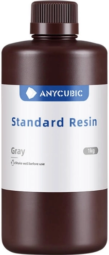Resina Anycubic estándar gris para impresión 3D 1 kg