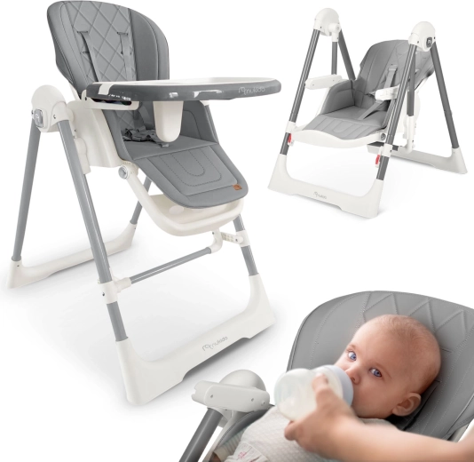 Nukido Elite silla alta gris 3 en 1