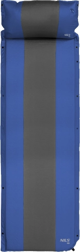 Esterilla autoinflable con almohada integrada NILS Camp azul