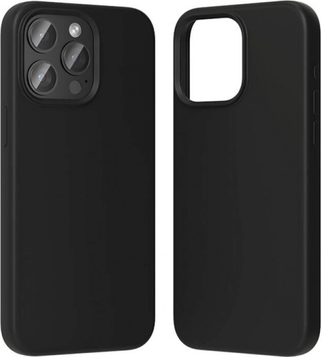 Funda de silicona Vention para iPhone 15 Pro Max con MagSafe (negra)