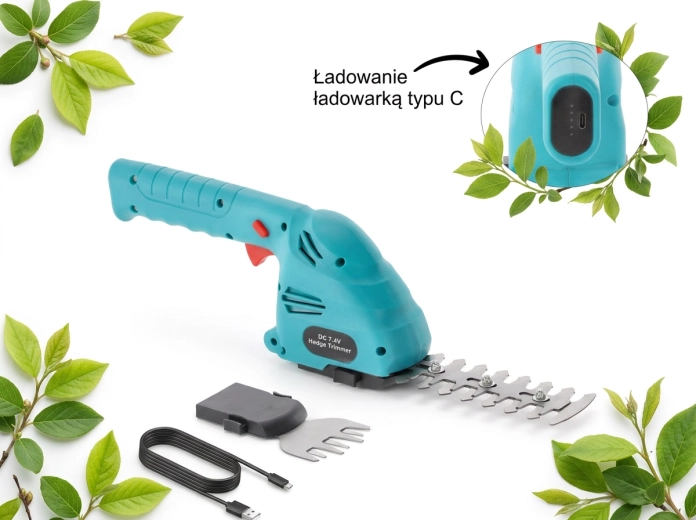 Tijeras de jardín a batería 2 en 1 7,4 V