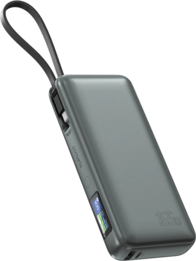Powerbank Enterprise 20000 mAh 165 W con cable USB‑C integrado y LCD