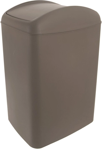 Papelera Waste con tapa basculante 5 l marrón
