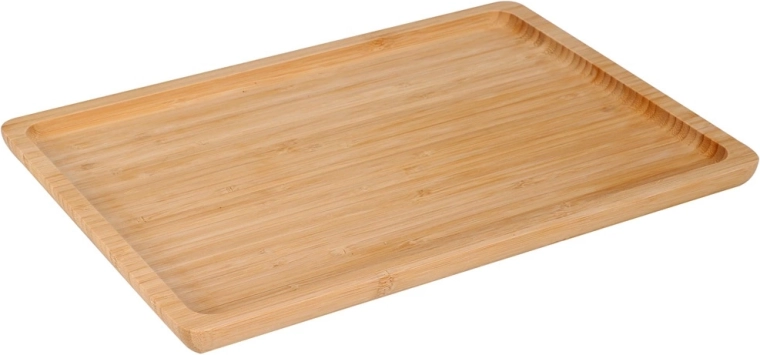 Bandeja de servir de bambú 33 × 23 cm