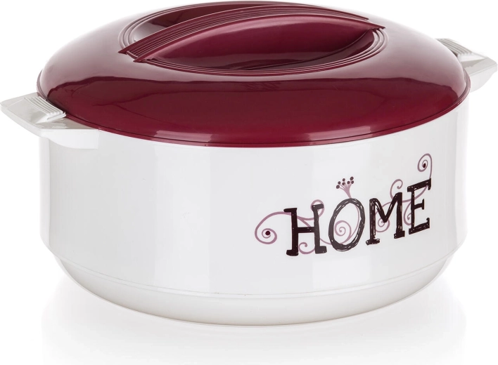 Termobol con inserto de acero inoxidable HOME 3,5 l blanco/burdeos