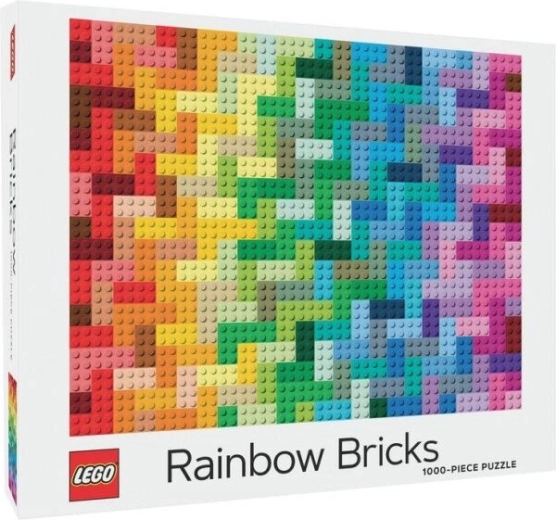 Puzzle de Chronicle Books LEGO cubos arcoíris de 1000 piezas