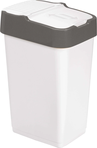 Papelera de plástico HEIDRUN 35 l con tapa basculante