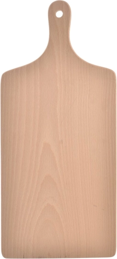 Tabla de cocina de madera con asa 43 × 19 cm