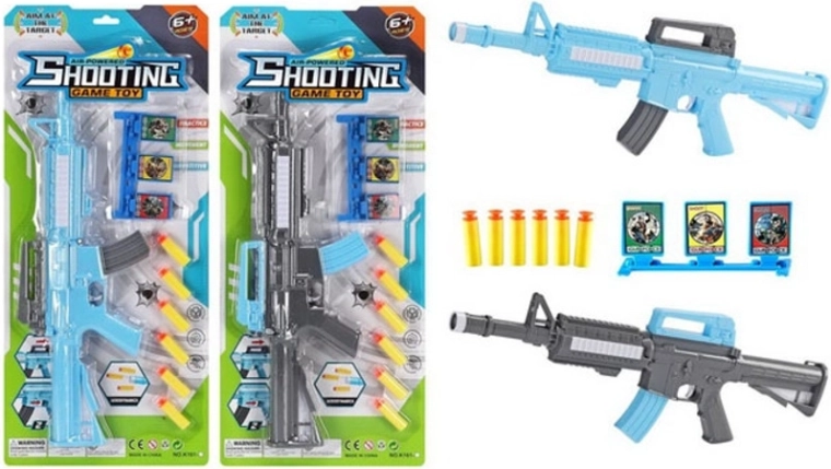 Rifle infantil de dardos blandos con flechas y diana