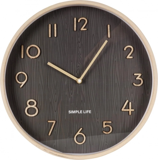 Reloj de pared gris de 38 cm