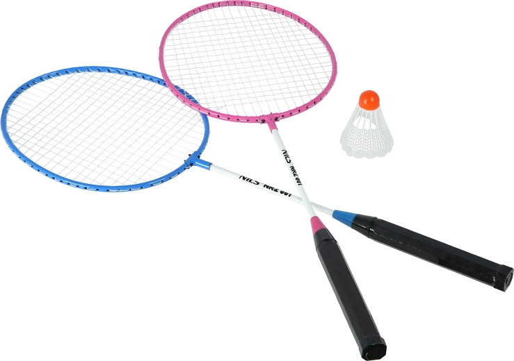 Listo para jugar: 2 raquetas + 1 volante de nailon