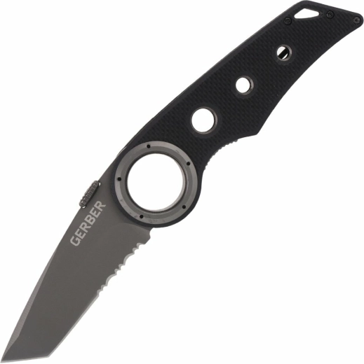 Cuchillo de bolsillo Gerber Remix Tactical 7,7 cm, negro, G10, clip