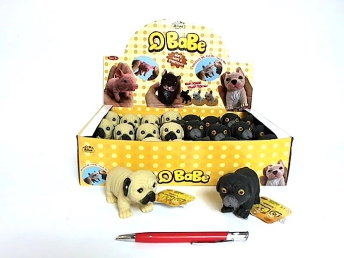 Figura decorativa de bulldog con lunares 10 cm