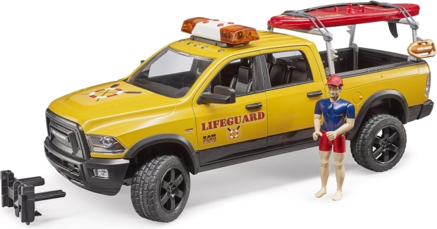 Bruder Dodge RAM patrulla costera con socorrista y accesorios