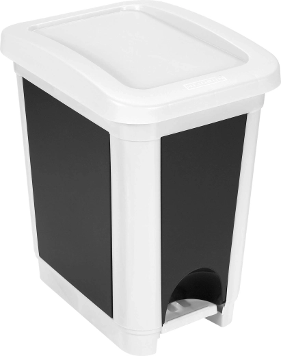 Papelera de plástico de 20 l con tapa