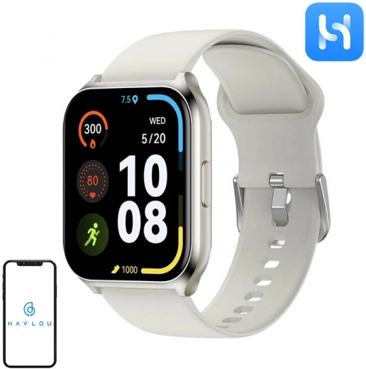 Reloj inteligente Haylou LS02 Pro plateado