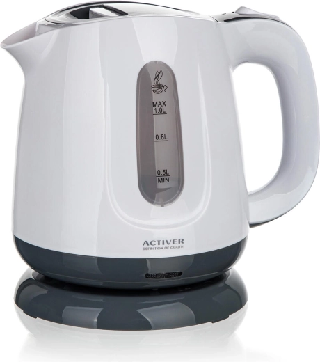 Hervidor eléctrico Activer Bethy 1 l blanco-gris