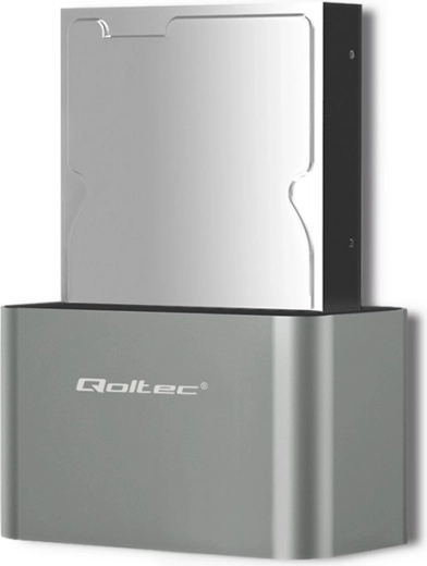Estación de acoplamiento Qoltec para HDD/SSD 2.5"/3.5" SATA con USB 3.0