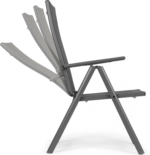 Respaldo con 7 posiciones para máxima comodidad