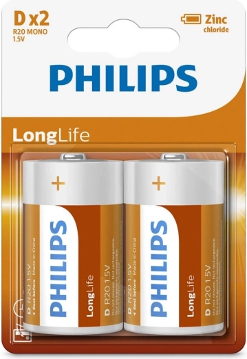 Pilas Philips R20 1.5V