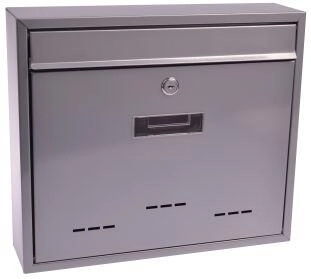 Buzón RADIM, 360 × 310 × 90 mm, gris