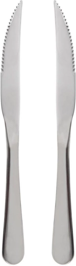 Orion cuchillos de acero inoxidable para filetes y hamburguesas, 2 uds