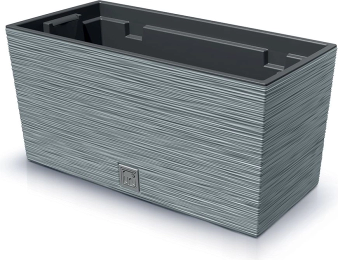 Jardinera de plástico Furu Case 39,5 cm – gris hormigón