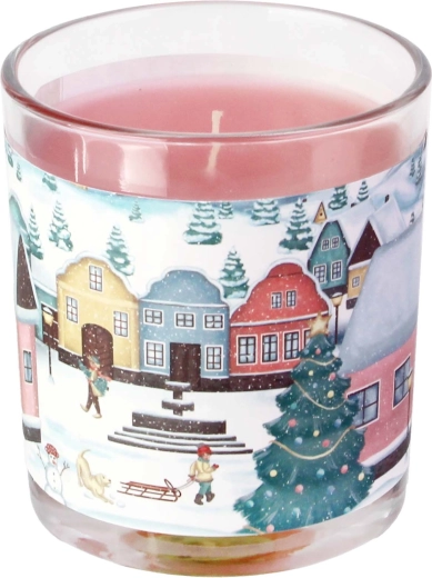 Vela en tarro de cristal Aldea 7 × 8 cm, 135 g
