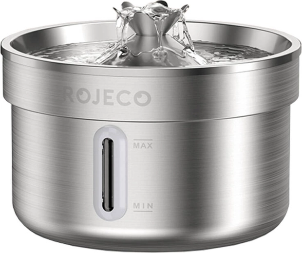 Fuente de acero inoxidable para perros y gatos 2 l Rojeco