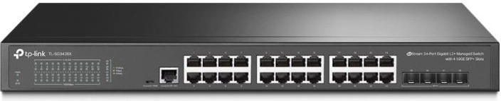 Switch JetStream L2+ , 24 puertos, 4 ranuras 10GE SFP+