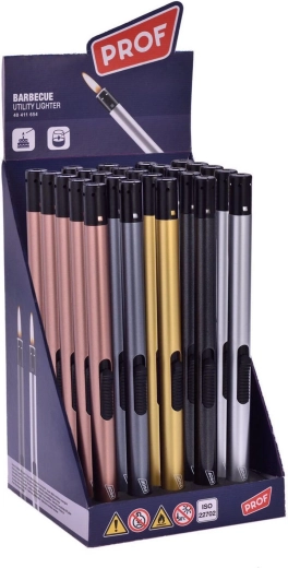Encendedor recargable de llama PROF 21 cm – mix de colores