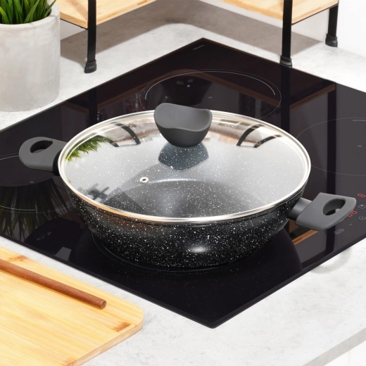 Superficie antiadherente de granito para una cocina saludable