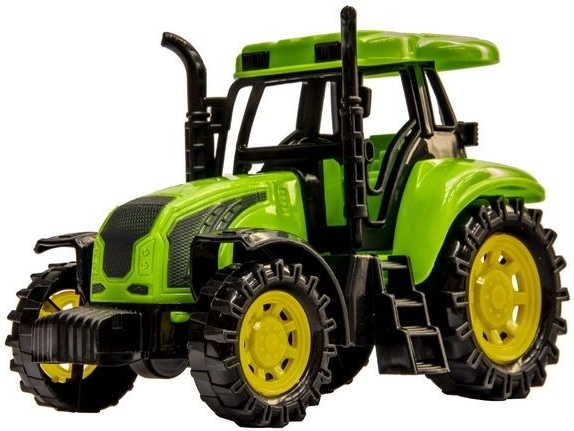 Tractor realista con detalles llamativos