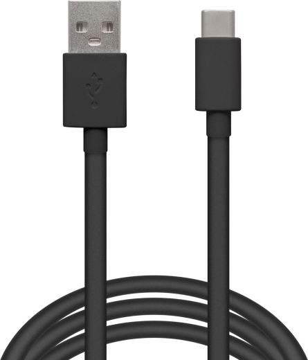 Cable de datos USB-C negro de 2 m