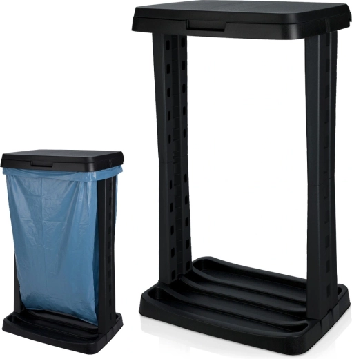Soporte para bolsas de basura de 120 l con tapa - 1 unidad