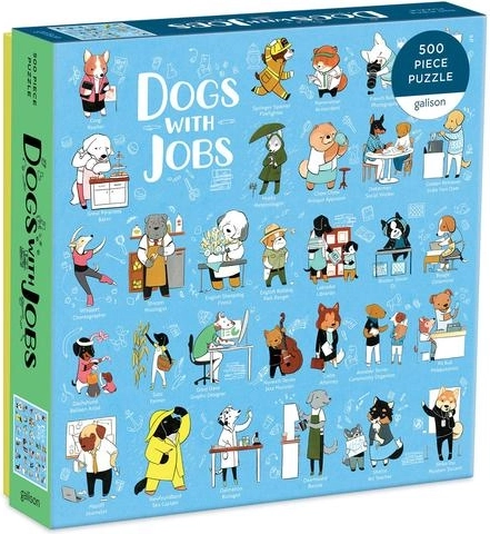 Puzzle Galison Perritos en el trabajo 500 piezas