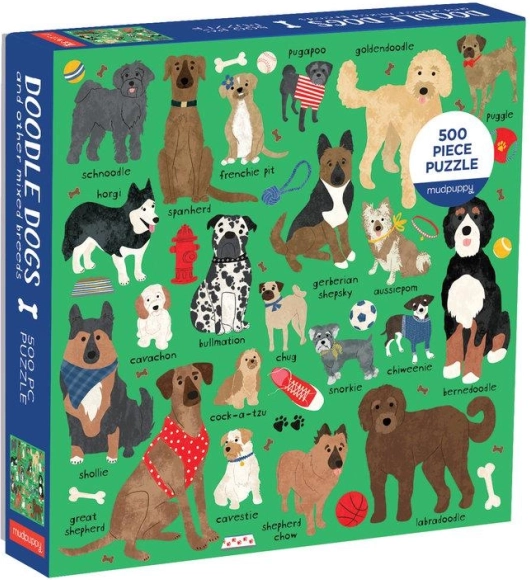 Puzzle de razas de perros Mudpuppy 500 piezas