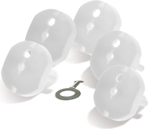 Solight protectores de seguridad para enchufes con llave, 5 unidades