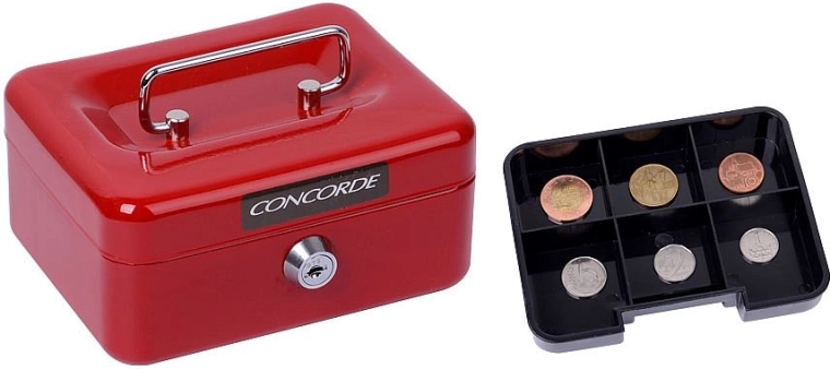 Bandeja para monedas organizada