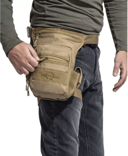 Bolsa de muslo PENTAGON MAX-S 2.0, negra