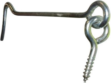 Gancho para puerta galvanizado 125 mm (juego de 10 uds.)