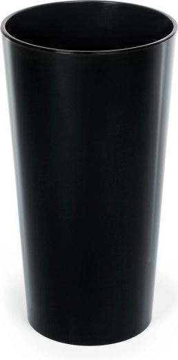 Macetero Lilia 25 cm negro con inserto