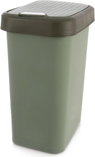Papelera de plástico 25 l verde