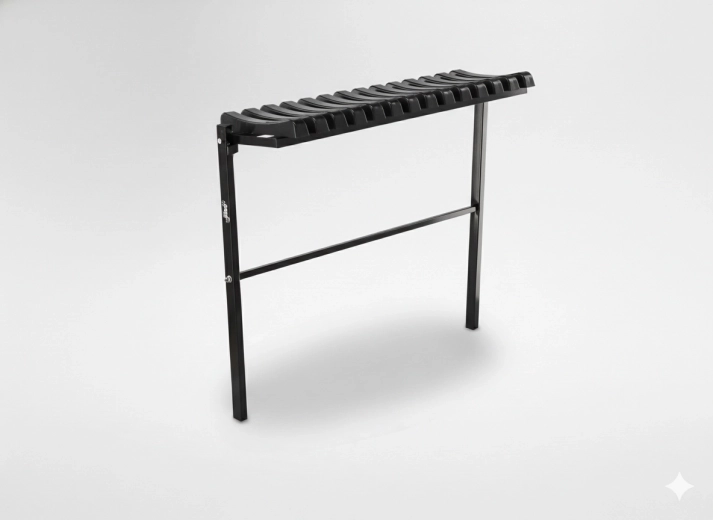 Banco plegable para cementerio 86 cm – negro