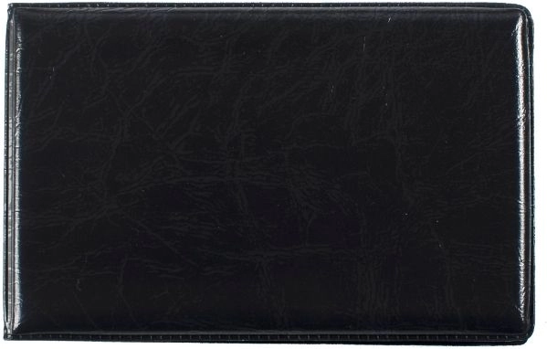 Tarjetero negro de plástico, funda para documentos