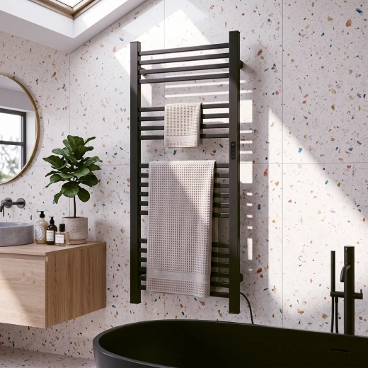 Diseño moderno en negro y acabado para baño (IPX4)