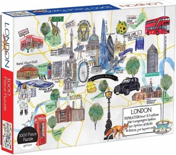 Puzzle mapa de Londres 1000 piezas