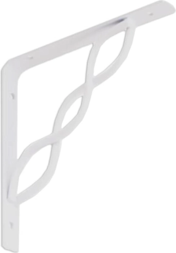 Soporte de consola para estante 150 × 150 mm blanco